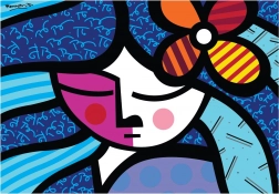 Puzzel Meisje met bloem 1000 stukjes BLUEBIRD