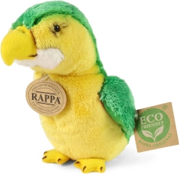 Pluchen papegaai groen 15 cm eco‑friendly