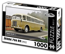 RETRO-AUTA Puzzelbus Škoda 706 RO (1951) 1000 stukjes
