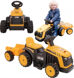 EVO elektrische kindertractor JCB met aanhanger