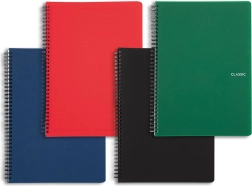 Ringblok A5 met dubbele spiraal Classic, PP covers, gelijnd