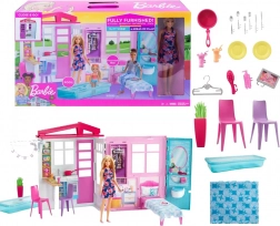 Barbie huis met accessoires en pop