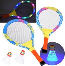 Verlichte badmintonrackets voor plezier