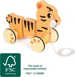 Houten trekspeelgoed tijger small foot
