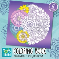 Metallic kleurplaten roze groen