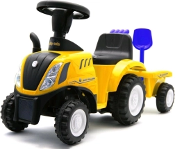 Looptractor voor kinderen met aanhanger en gereedschap New Holland – geel