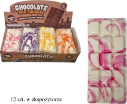 Antistress squishy-knijpbal in de vorm van witte chocolade