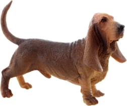 Plastic basset-figuur