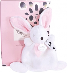 Doudou roze mini konijntje 17 cm cadeauverpakking
