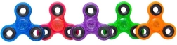 Glitter fidget spinner 7,5 cm – verschillende kleuren - 1 stuk