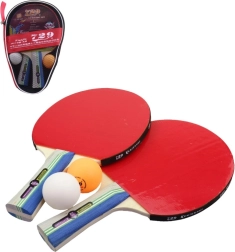 Set van een pingpongbatje en 2 balletjes