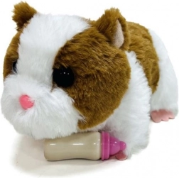 Interactieve pluchen hamster met flesje