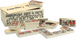 Houten domino VILAC met KEITH HARING-motief