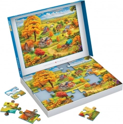 Puzzle EUROGRAPHICS Connecting Pieces: Rustig leven 24 stukjes