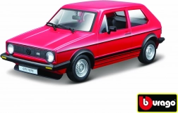 Bburago modelauto Volkswagen Golf MK1 GTI rood 1:24