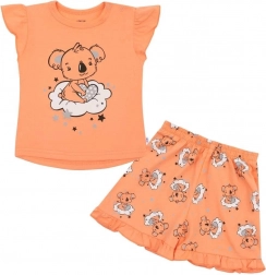 Kinder zomers pyjama New Baby Dream, zalmroze