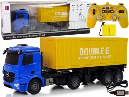 Grote R/C vrachtwagen Mercedes Arocs Blue 1:20 Container 58 cm lang