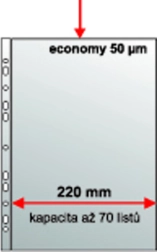 Uitbreidbare A4-showtas met europerforatie, polypropyleen met ruitstructuur