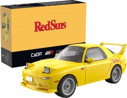 Bouwset CaDA gele auto MAZDA RX-7 FD3S Initial D 1:35, 66 stukjes