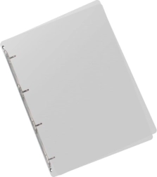 A5-ringmap van transparant polypropyleen, 4 ringen