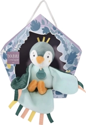 Doudou cadeau set - muzikale pluchen vogel groen