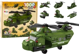 Militaire groene helikopter bouwset 1000 stuks