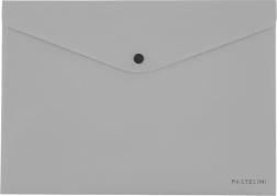 Eenvoudige envelop met drukknop A4 Pastelini grijs