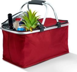 Thermo opvouwbare boodschappentas 21 l rood
