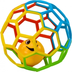 Rubberen babybal met rammelaar Tinkelbel Kleurrijk