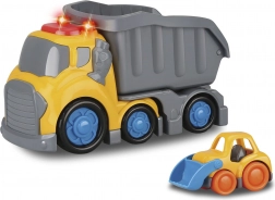 Kiddy kiepwagen met effecten 19,5 cm en bulldozer 8 cm