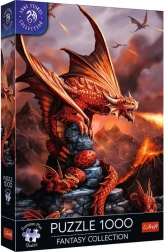 TREFL puzzel Premium Plus fantasy: vurige draak 1000 stukjes