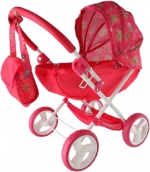 Dieproze kinderwagen voor poppen