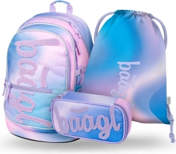 Set BAAGL Core Sky: Rugzak, Etui en Zak voor Schoolkinderen