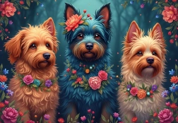 Puzzel Honden trio 1000 stukjes BLUEBIRD