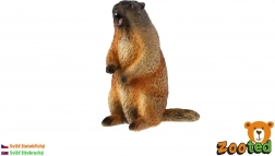 Geelkielmarmot – realistische plastic figuur 8 cm
