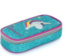 schooletui etui comfort unicorn met glitter
