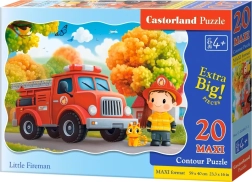 Puzzel kleine brandweerman MAXI 20 stukjes CASTORLAND