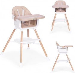 Kinder-eetstoel 2-in-1, beige, ECOTOYS