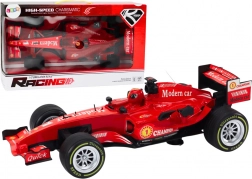 rode raceauto 1:12 met geluiden en lichtjes