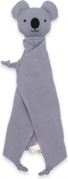 Mousseline knuffeldoekje New Baby koala grijs