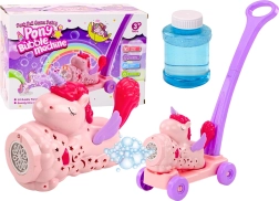 Zeemiddel-bubbelmachine Ride-on Eenhoorn Licht en Geluid Roze