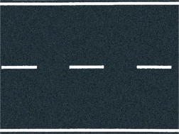Modelweg met zwart asfalt 100x6,6 cm