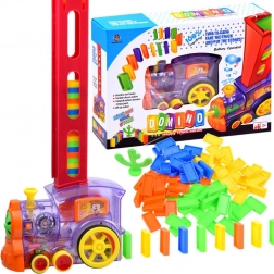 domino-treintje met feeder, 80 stukjes