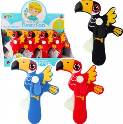 Mechanische handventilator voor kinderen Toekan mix