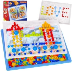 Mozaïekpuzzel met ‘paddenstoeltjes’ met koffertje