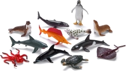 Faunica dieren van zeeën en oceanen – set van 12 figuren