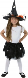 Kinder heksenkostuum met tutu-rok