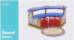Maxim locomotiefdepot met draaischijf voor vier locomotieven