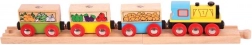 Bigjigs Rail goederentrein met groente en rails