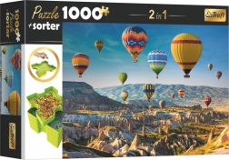 Puzzel en sorteerder TREFL 2v1 Ballonnen boven Cappadocië 1000 stukjes